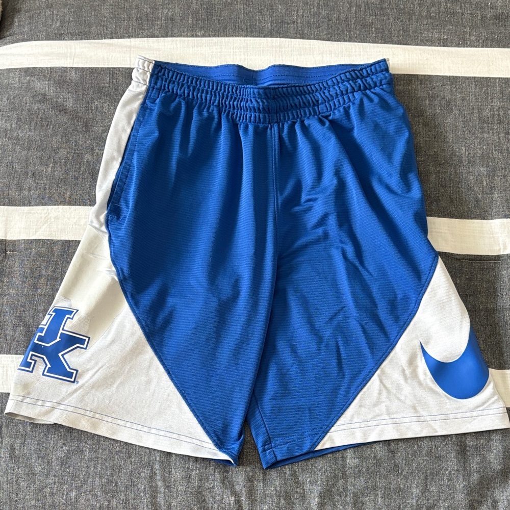 Nike Blue and White Athletic Shorts